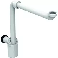 Geberit priedas - tiesioginis sifonas praustuvui, erdvę taupantis modelis, G 1 1/4, skersmuo 32 mm, baltas 151.116.11.1
