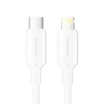 USB-C į "Lightning" 3A 480Mbps kabelis 1 m, baltas