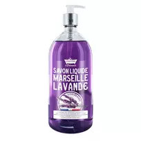 Les Petites Bains de Provence, Marseille, Lavander, skystas muilas, rankoms ir kūnui, 1000 ml