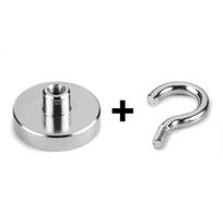Kabliukas su magnetiniu M5 tvirtinimu Ø32mm NdFeB N38