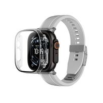 AmazingThing Radix Glass Screen Protector with Case for Apple Watch UItra 3 49mm - Clear