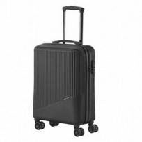 Mažas plastikinis lagaminas Travelite Bali M Juodas