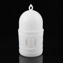 Plastikinis baltas gertuvas balandžiams paukščiams gertuvas vandens dozatorius priedas