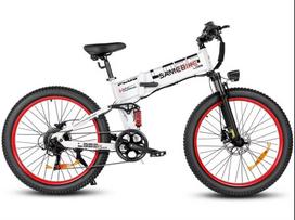 Naujas Ebike Samebike LO26Plus 1000W Sulankstomas Elektrinis Dviratis Suaugusiems 26  Kalnų Dviratis su 48V 15Ah Nuimama Baterija. 1000W 48V 15AH (Fold)