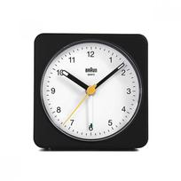 Braun Bc03bw Klasikinis analoginis žadintuvas su crescendo garsu, mažo triukšmo, viešas stalo laikrodis BC03BW white