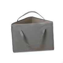 Rigid Clothes Hanger Organizer Bag Case Space Saving Storage Box with Dustproof Lid for triangle gray