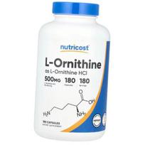 Ornithine in capsules, L-Ornithine 500, Nutricost  180caps (27647011) 180caps