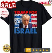 Donald Trump For Israel T-Shirt 3XL