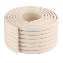 2M Baby Safety Desk Edge Guard Strip Table Corner Protector Kids Collision Cushion Foam Bumper Free Tape smėlis