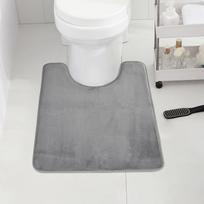 U-FORMOS Vonios Kambario Grindų Kilimėlis Tualeto Kilimėlis Neslystantis Vonios Kilimėlis Sugeriantis Vonios Kilimėlis Namų Dekoracija 50cm x 60cm pilka