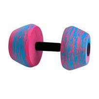 Aquatic Dumbbells EVA Foam Water Weights Pool Resistance Exercise Barbells for Aerobics Fitness rožinė/balta