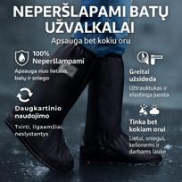 Neperšlampami batų užvalkalai – išlikite sausi bet kokiu oru (Universalus dydis)