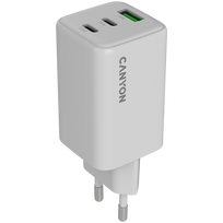 CANYON charger CU65ACC GaN 65W 2xPD 1xQC EU White