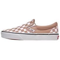 Vans Classic Slip-On Šachmatinė - Šiltas rusvai rudos spalvos Unisex sportbačiai VN000D6YE2V 38.5 white
