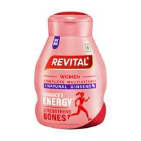 Revital H Women Multivitamin Tablets With Ginseng, Calcium, Zinc, 12 Vitamins & 10 Minerals For Energy, Immunity, 60 Tablets