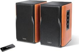 Edifier R1380T juodai rudos 2.0 kolonėlės su nuotolinio valdymo pultu | Galia: 42W | Įvestys: RCA/AUX