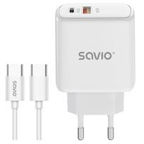 Savio LA-13 mobiliojo įrenginio kroviklis Universalus Balta AC Spartusis įkrovimas Vidaus