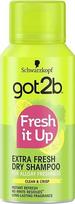 Sausas šampūnas Schwarzkopf Got2b Extra Fresh, 100 ml