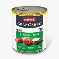 GRANCARNO konservai adult su jautiena, elniena ir obuoliais 800g