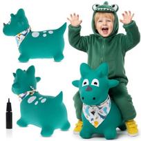 Pripučiamas šokliukas Dino su pompa Sun Baby, žalias
