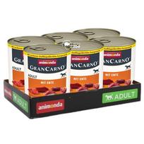 GranCarno Mit Ente - konservai šunims su antiena, 800g*6vnt