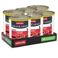 GranCarno Junior konservai šuniukams su kalakutiena, 800g*6vnt