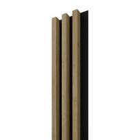 MDF sienų lentjuostė LINEA SLIM, spl. oak/black, 2650x150x30 mm, dekoratyvinė