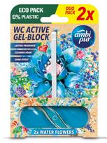 AMBI PUR Tualeto gaiviklis ir valiklis AMBI PUR Water Flowers, 2x45 g