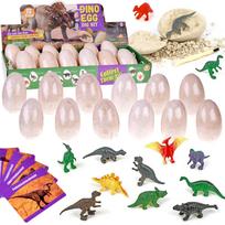 Archeologijos rinkinys su 12 Didelių Kiaušinių ir Dinozaurų Kortelėmis