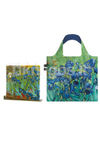 Dovanų rinkinys Žvakė FLATYZ „Vincent Van Gogh – Irises“  + LOQI pirkinių krepšys „VINCENT VAN GOGH Irises Recycled Bag“