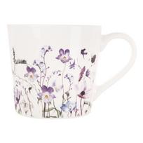 Baltos spalvos/violetinės spalvos iš porceliano puodelis 430 ml Louka – Orion