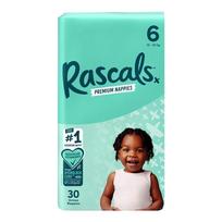 RASCALS sauskelnės, 6 dydis, 15-20 kg., 30 vnt.
