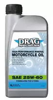DRAG SPECIALTIES Mineralinė alyva 25W60 4T - 1L