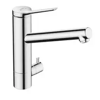 Hansgrohe Zesis M33 – kriauklės maišytuvas 200, uždarymo vožtuvas, chromas 74808000
