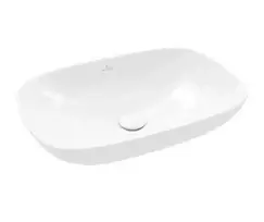 Villeroy & Boch Loop&Friends - Stalviršio praustuvas, 62x42 cm, su perpildymo anga, CeramicPlus, Alpine White 4A5000R1