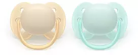 Philips Avent Ultra Soft Neutral Baby Pacifiers 0-6m 2pcs