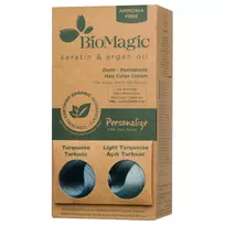Biomagic, Biomagic, Keratin & Argan Oil, Demi-Permanent Hair Dye,  Turquoise, 250 ml *Tester