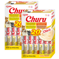 INABA Churu katėms - vištienos ir jautienos mišinys 40x14g