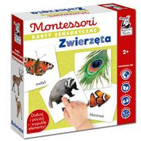 Kapitan Nauka Edukacinis žaidimas MONTESSORI Jutiminės kortelės. Gyvūnai 2+ KS1019