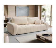 Išskleidžiama trijų vietų sofa-lova DESIO, smėlio spalvos
