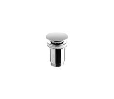 Bathco 0211 - Praustuvo išleidimo vožtuvas su perpildymo anga CLICK-CLACK, skersmuo 6 cm, blizgus chromas