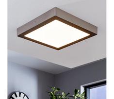 Eglo 78218 - LED lubų šviestuvas FUEVA LED/22W/230V 30x30 cm matinis chromas