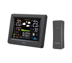 Sencor - meteorologinė stotelė su spalvotu LCD ekranu 3xAA + 2xAA juoda