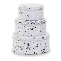 Iš metalo maisto laikymo indai 3 vnt. tortams Speckled – Premier Housewares
