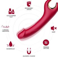 ARMONY VIBRATORS ARMONY - PRINCE DILDO VIBRATOR & ROTATOR RED