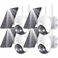 Lauko Wifi Ip Kamera 4k 5mp, Saulės Energija, Ptz, Judesio Aptikimas