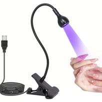 UV LED nagų lempa, 5W, lankstus kaklelis, nešiojama