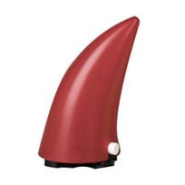 1vnt motociklo USB įkraunamas šalmas Glow Ox Horn Decor galvos apdangalo priedas raudona