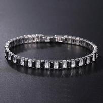 4 mm kubinio cirkonio žalios spalvos teniso apyrankės grandinės apyrankės moterims vyrams aukso sidabro spalvos rankinė grandinėlė CZ grandinėlė Homme papuošalai 19cm length