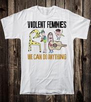 Retro Tee T Shirt  90's Punk Rock Grunge Violent Femmes We Can Do Anything L